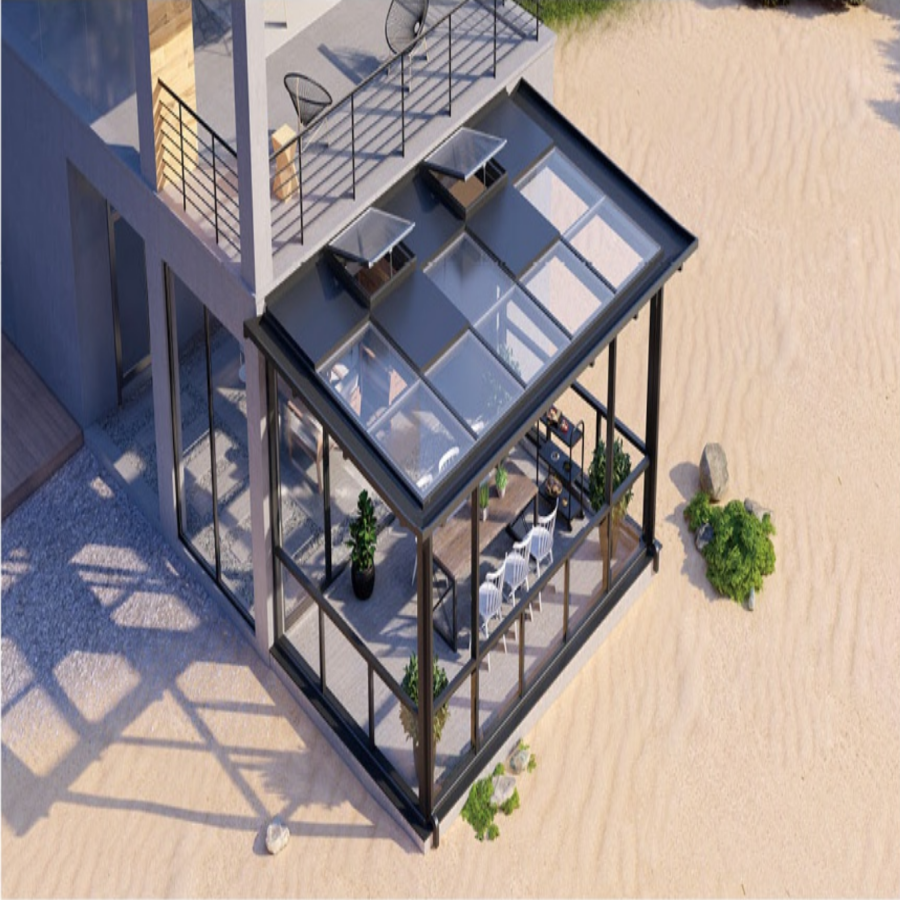 Chinese style sunroom